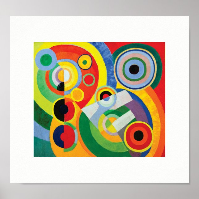 Rythme Joie de Vivre von Robert Delaunay Poster (Vorne)