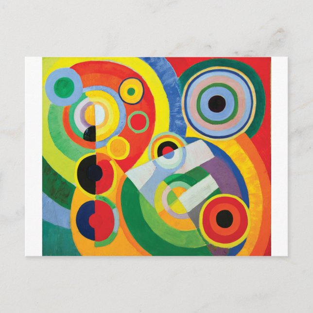 Rythme Joie de Vivre von Robert Delaunay Postkarte (Vorderseite)