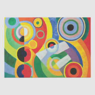Rythme, Joie de Vivre von Robert Delaunay Seidenpapier