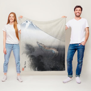 Ryu Shoten: Aufsteigender Drache über Fuji, Japan Fleecedecke