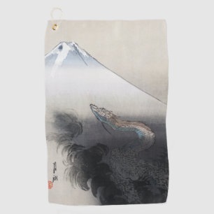 Ryu Shoten: Aufsteigender Drache über Fuji, Japan Golfhandtuch