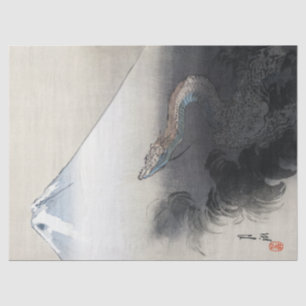 Ryu Shoten: Aufsteigender Drache über Fuji, Japan Seidenpapier