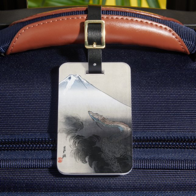 Ryu Shoten über Fuji, Japan Gepäckanhänger (Vorderseite Insitu 2)