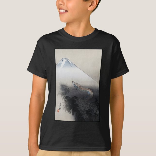Ryu Shoten über Fuji, Japan T-Shirt (Vorderseite)