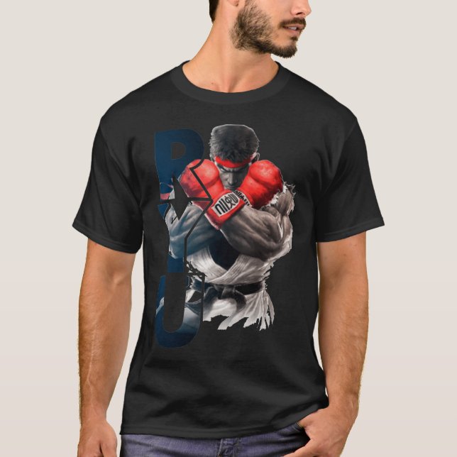 Ryu Street Fighter Xtream Fight Intimidation SFV R T-Shirt (Vorderseite)