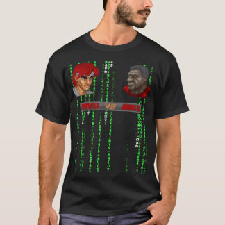 RYU VS MIKE LOGO MATRIX SCHWARZES T-SHIRT VON SAMU