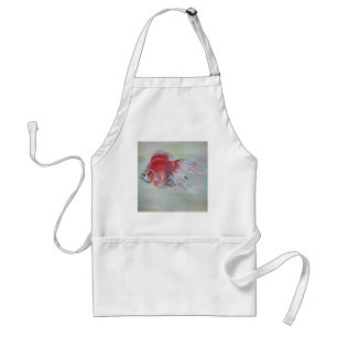 Ryukin Goldfish Acrylmalerei Schürze