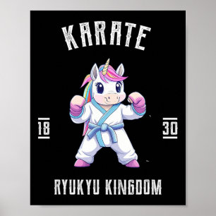 Ryukyu Karate Unicorn - Karateka Japan Poster