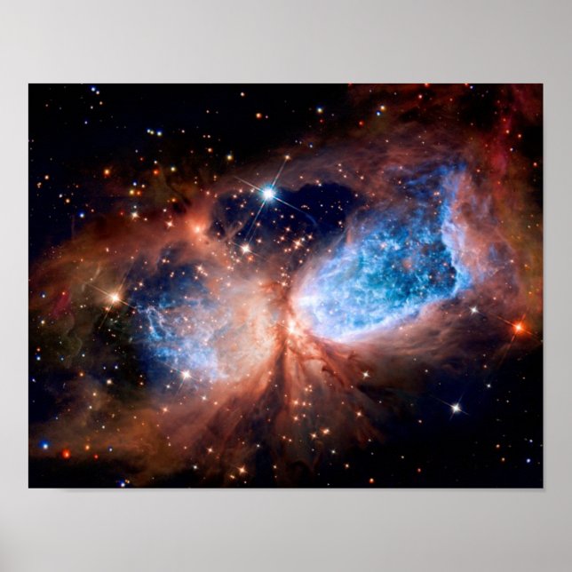 S106 Star Forming Region - NASA Hubble Space Foto Poster (Vorne)