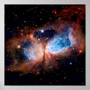 S106 Sternentstehungsregion - NASA Hubble-Weltraum Poster