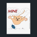 s11 Cat Pouncing on Hanukkah Dradle Feiertagspostkarte<br><div class="desc">Viel Spaß,  solange du keine Geige bist.</div>