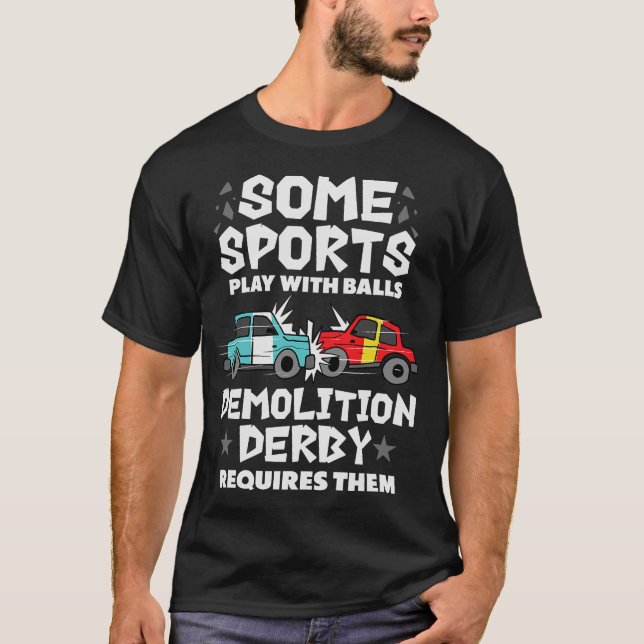 S2 Demolition Derby Smashing Cars (37) T-Shirt (Vorderseite)