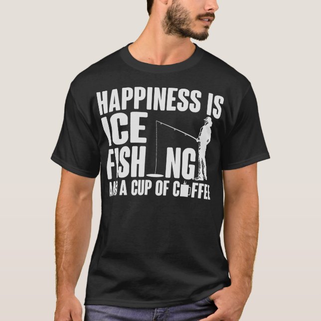 S2 Eisangeln Eisfischer (20) T-Shirt (Vorderseite)