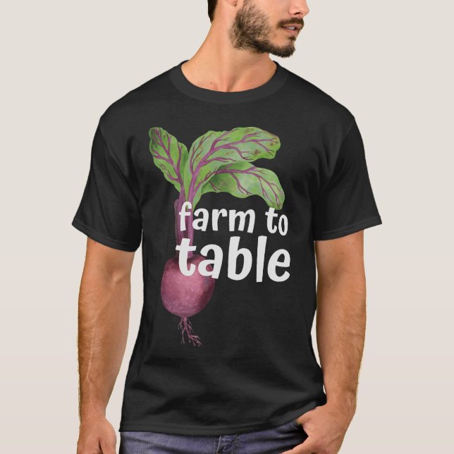 S2-Farm an den Tisch ernähren lokalen landwirtscha T-Shirt (Vorderseite)
