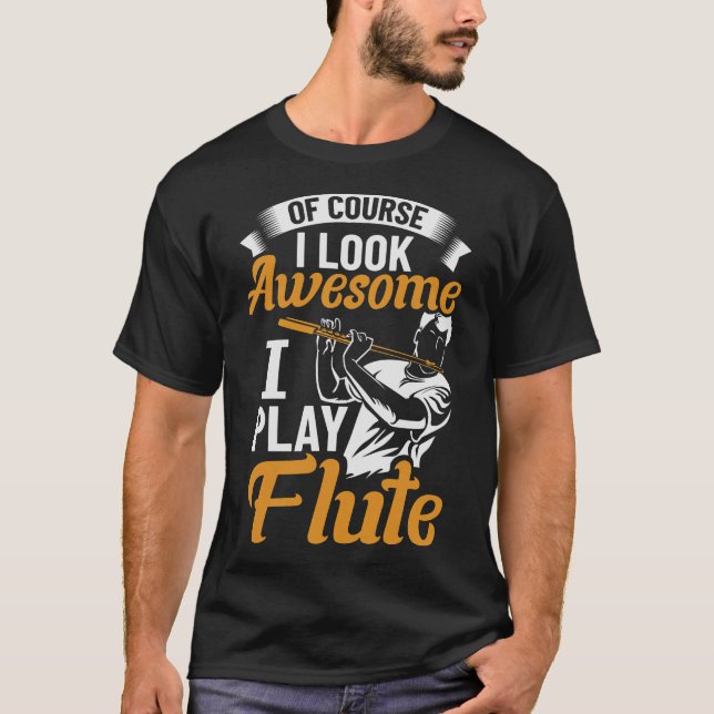 S2 Flute Player Flutist Flutist (250) T-Shirt (Vorderseite)