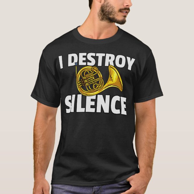 S2 Französisches Horn (147) T-Shirt (Vorderseite)