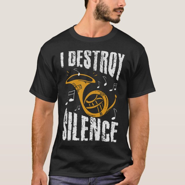 S2 Französisches Horn (182) T-Shirt (Vorderseite)