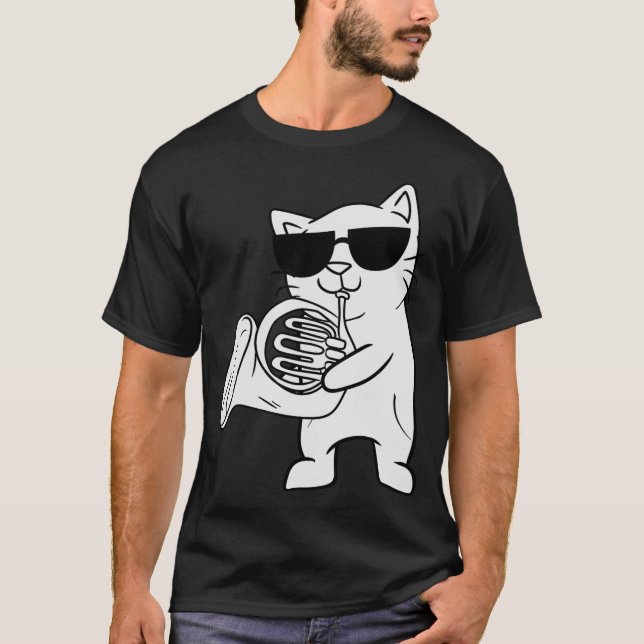 S2 Französisches Horn (186) T-Shirt (Vorderseite)