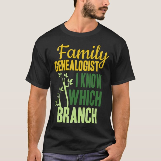 S2 Genealogy Genealogist Family Tree (224) T-Shirt (Vorderseite)