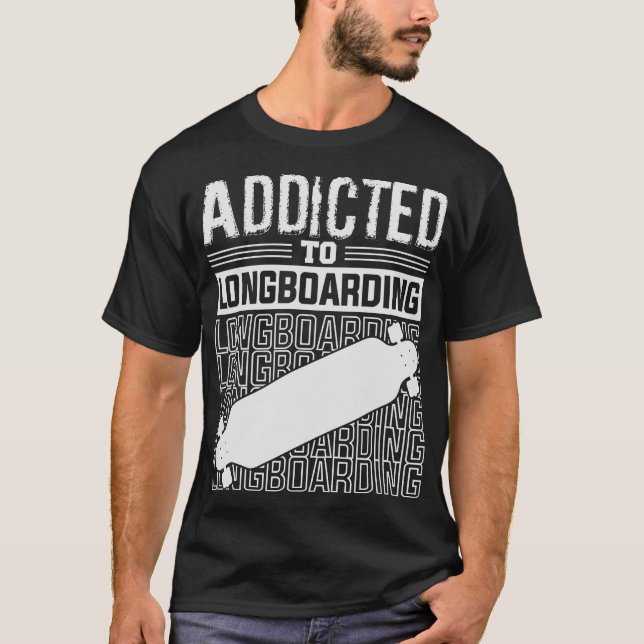 S2 Longboarding Longboard Longboarder (88) T-Shirt (Vorderseite)
