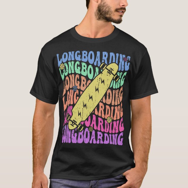 S2 Longboarding Longboard Longboarder (96) T-Shirt (Vorderseite)