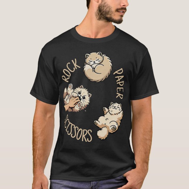 S2 Schere Stein Papier (24) T-Shirt (Vorderseite)