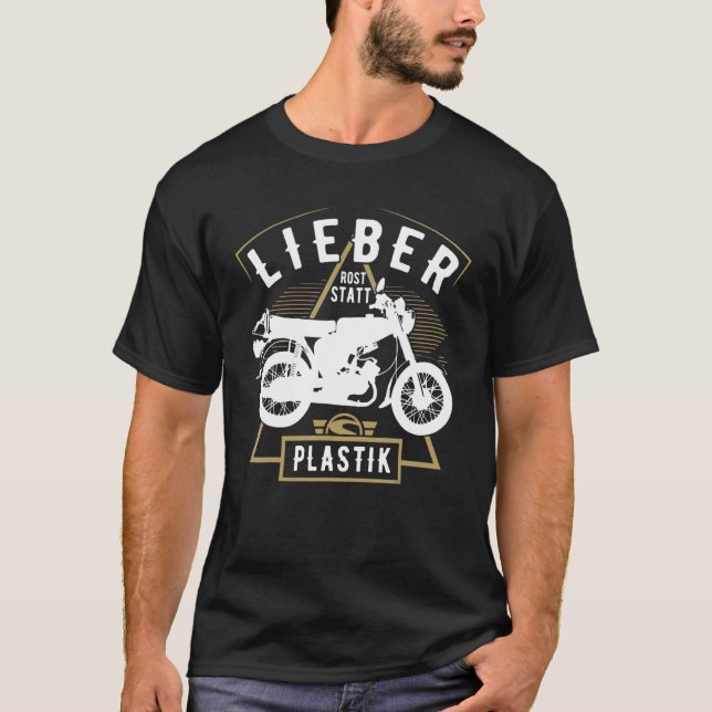 S51 Moped Simmi zwei Stroke Gdr Rust anstelle von  T-Shirt (Vorderseite)
