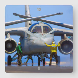 S-3-VIKING QUADRATISCHE WANDUHR