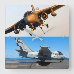 S-3-VIKING QUADRATISCHE WANDUHR