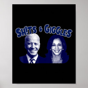 S and Giggles Biden Kamala Harris Poster