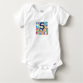 S auf meiner Kasten-Baumwolle Onesy Baby Strampler