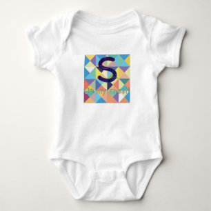 S auf meiner Kasten-Baumwolle Onesy Baby Strampler