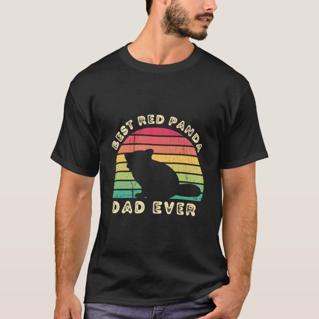 S Best Red Panda Dad Ever Father'S Day T-Shirt (Vorderseite)