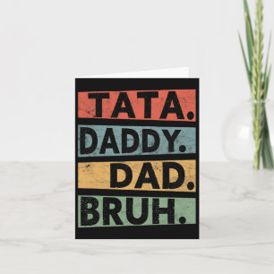 S Breast Daddy Vater Bruh Fathers Day Vintag Funny Karte
