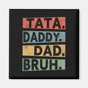 S Brust Daddy Dad Bruh Vatertag Vintage Lustig  Magnet