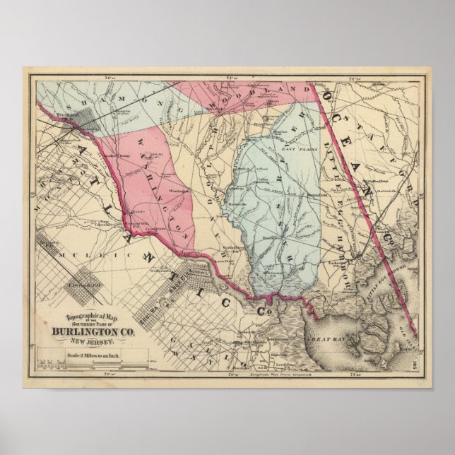 S Burlington Landkreis, NJ Poster (Vorne)