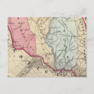 S Burlington Landkreis, NJ Postkarte