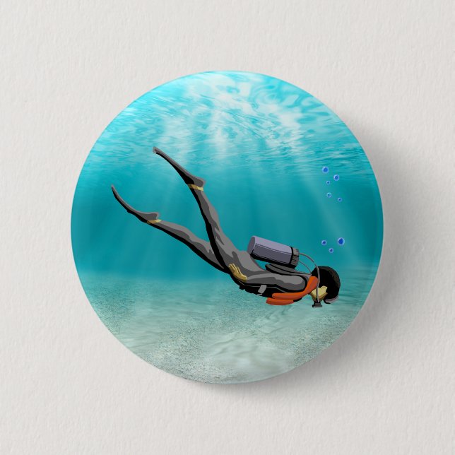 S.C.U.B.A. Taucher Button (Vorderseite)