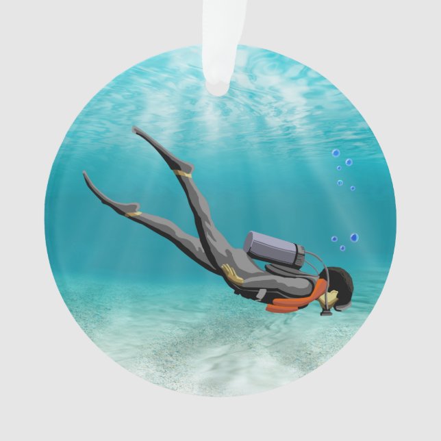 S.C.U.B.A. Taucher Ornament (Vorderseite)