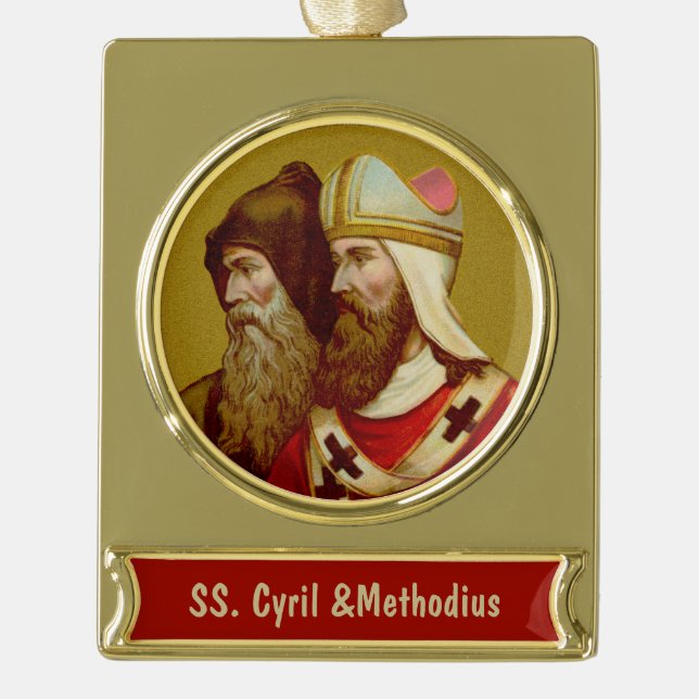 S. Cyril & Methodius (M 001) Banner-Ornament Gold (Vorderseite)