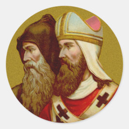S. Cyril & Methodius (M 001) Runder Aufkleber