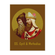 S. Cyril & Methodius (M 001) Vertikale Postkarte