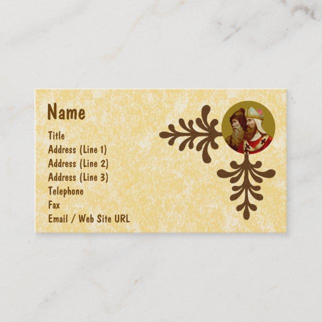 S. Cyril & Methodius (M 001) Visitenkarte (Vorderseite)