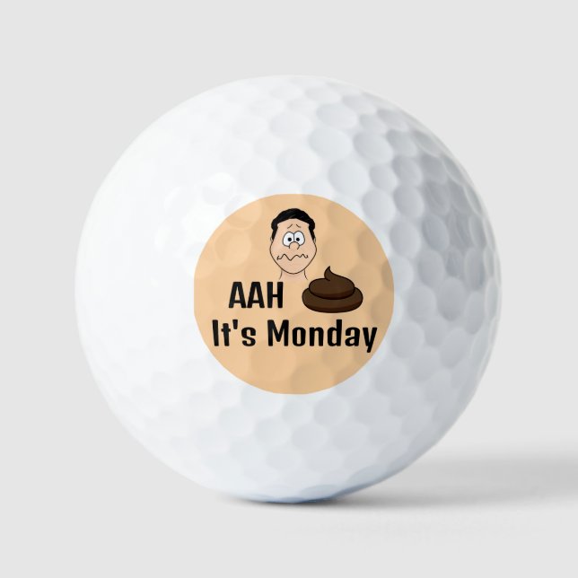 S&%# Es ist Montag Golf Balls Golfball (Vorderseite)