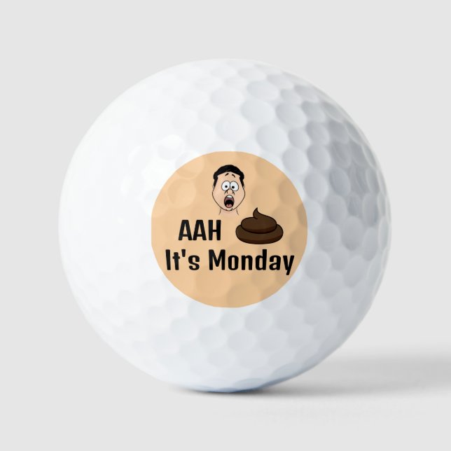 S&%# Es ist Montag Golf Balls Golfball (Vorderseite)