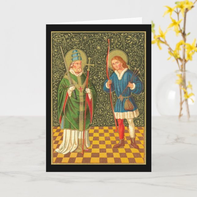 S. Fabian & Sebastian (PA 01) Karte (Gelbe Blume)