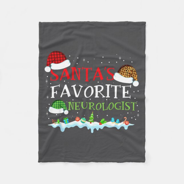 s Favorite Santa Neurologist Fun Fleecedecke (Vorderseite)