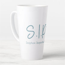 S.I.P.S. Tall Latte Tasse - Blau