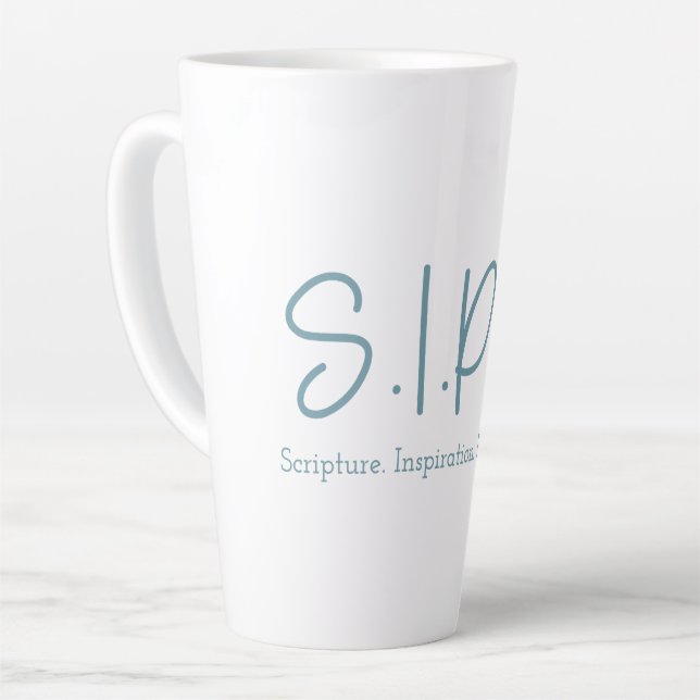S.I.P.S. Tall Latte Tasse - Blau (Linke Ecke)