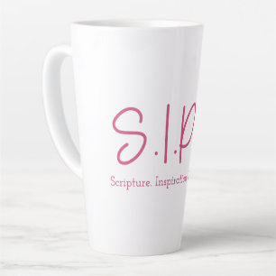 S.I.P.S. Tall Latte Tasse - Pink